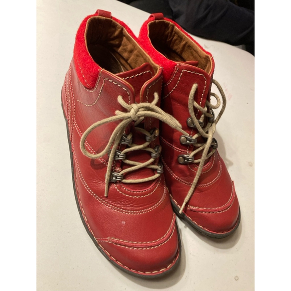 Women's Josef Seibel Boots, Red, Size 40 - Picture 3 of 8